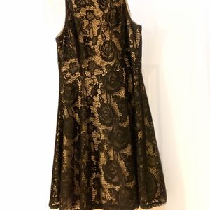 Womens Speechless Dressy Little Black Dress Floral